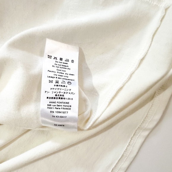 Anne Fontaine Moira Flutter Black/White Top - XXL - Picture 5 of 9